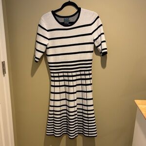 Gabby & Skye | Striped Black and White Women's Dress